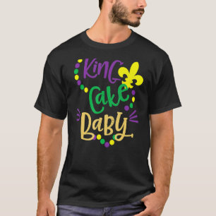 Camiseta Ropa de Fiesta de la bebé del rey Mardi Gras