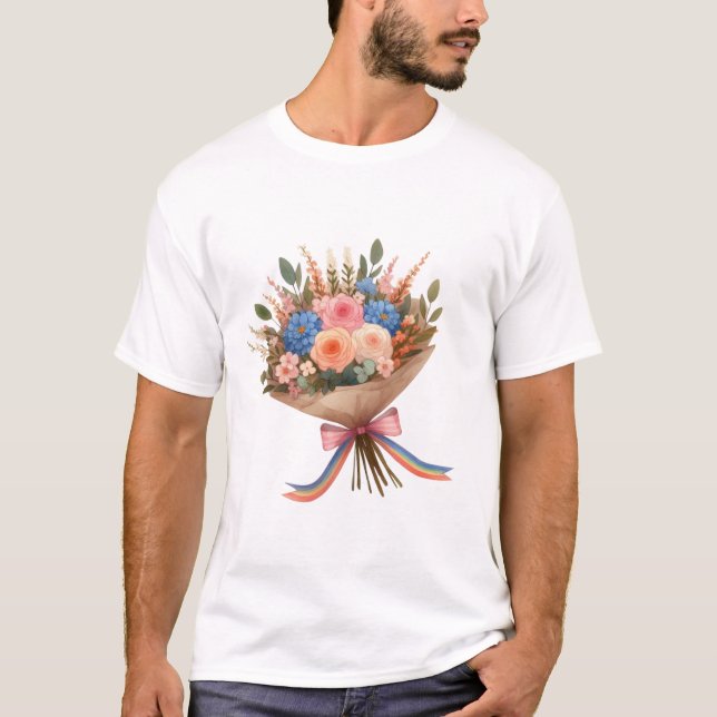 Camiseta Ropa de flores (Anverso)