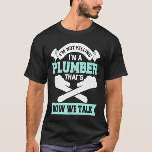 Camiseta Ropa de fontanero fontanería instalador de tubería