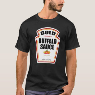 Camiseta Ropa de frasco de Salsa Búfala Negrita con disfraz