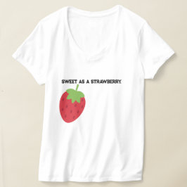 Camiseta Ropa de fresa minimalista adorable