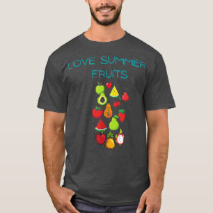 Camiseta Ropa de frutas veraniegas, veganas, vegetarianas, 