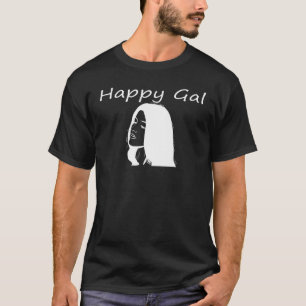Camiseta Ropa De Gal Feliz Para Mujeres Y Chicas Imprimir C