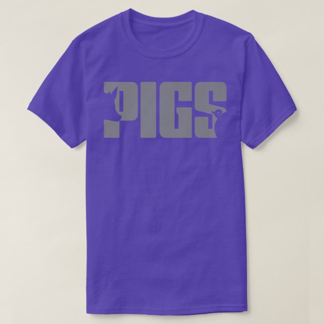 Camiseta Ropa de gancho - Mascota Pig Premium (Diseño del anverso)