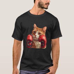 Camiseta Ropa de gato de boxeo de Guay con guantes de boxeo