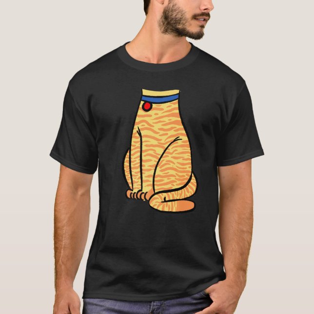 Camiseta Ropa de gato naranja - Ropa de gato de Halloween (Anverso)