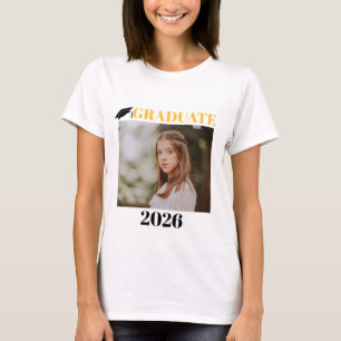 Camiseta Ropa de graduación con foto personalizada de la pr