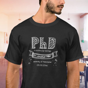 Camiseta ropa de graduación de doctorado para graduados
