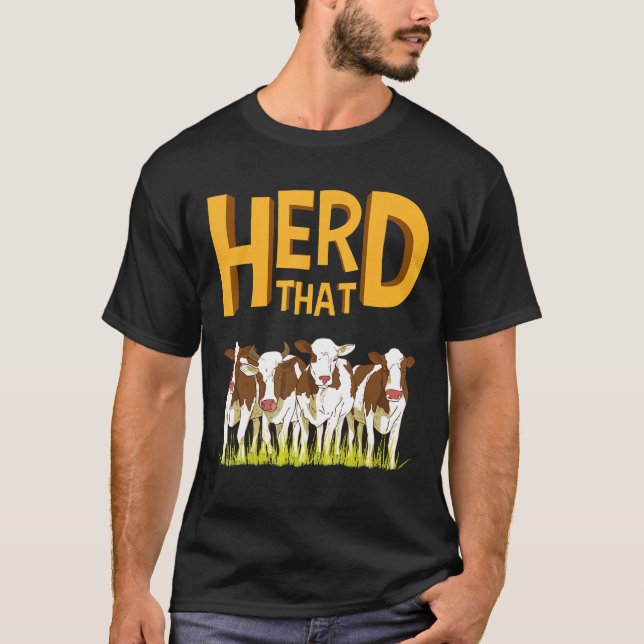 Camiseta Ropa de granja de manejo de vacas (Anverso)