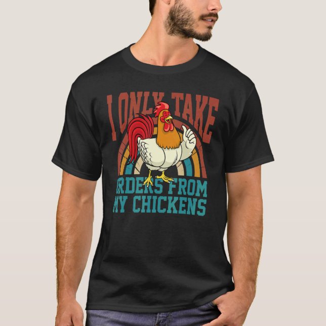 Camiseta Ropa de Granjero de Pollo Para Comida de Gallinero (Anverso)