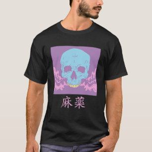 Camiseta Ropa de grunge suave para el cráneo pastel para E