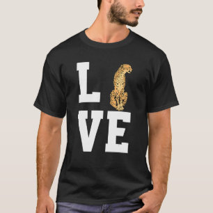 Camiseta Ropa de Guepardo de Amor Gran Gato