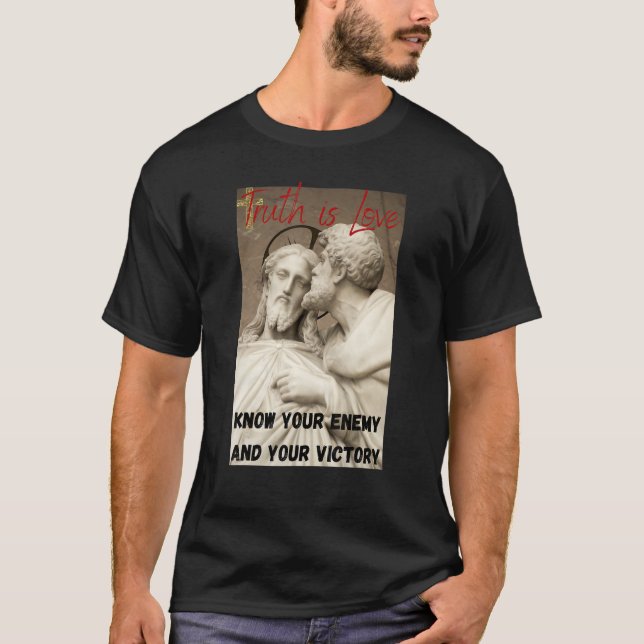 Camiseta Ropa de guerrero cristiano de núcleo duro (Anverso)