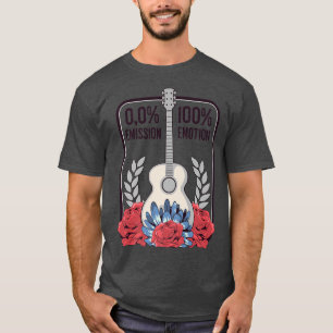 Camiseta Ropa de guitarra acústica RoseFunny Music 100 Emot
