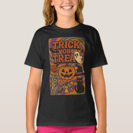 Camiseta Ropa de Halloween con sabor o truco