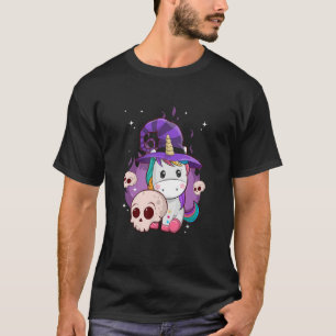 Camiseta Ropa de Halloween de Gorra de Brujas de Unicornio