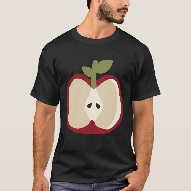 Camiseta Ropa de Halloween fácil para Apple Lazy DIY (Anverso)