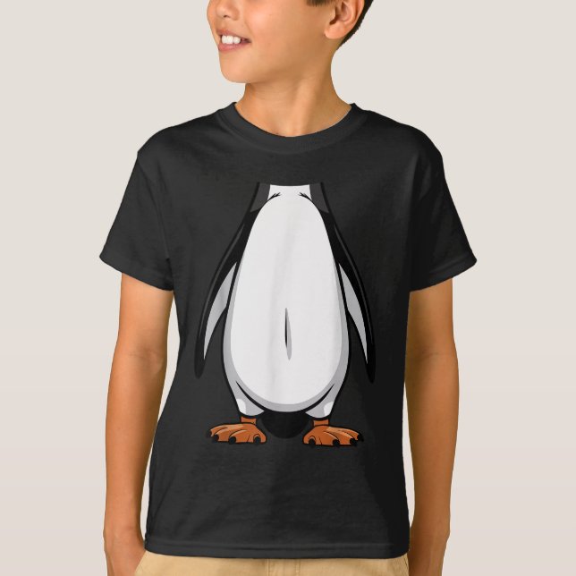 Camiseta Ropa de Halloween para Pingüinos Ropa simple para  (Anverso)