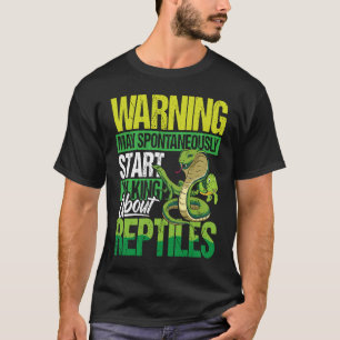Camiseta Ropa de herpetólogo Herpetología Reptil para mujer
