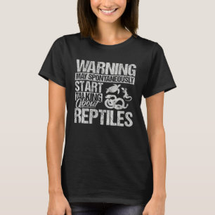 Camiseta Ropa de herpetólogo Herpetología Reptil para mujer