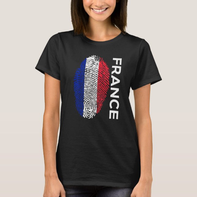 Camiseta Ropa de hinchas de la bandera de Francia (Anverso)