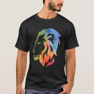 Camiseta Ropa de hombre con arte de león divertido felino a