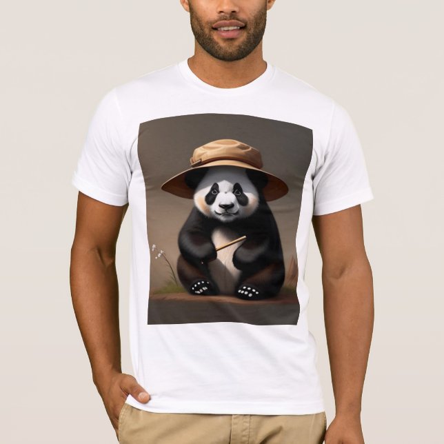 Camiseta Ropa de hombre, ropa de ropa de panda (Anverso)