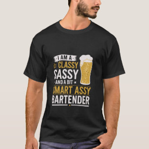 Camiseta Ropa de humor de camarero con clase, descaro y ast