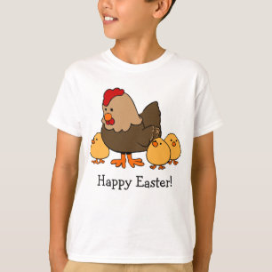 Camiseta Ropa de ilustracion de pollo personalizado de text