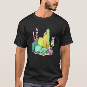 Camiseta Ropa de jardinería de cactus Cactus Planta suculen