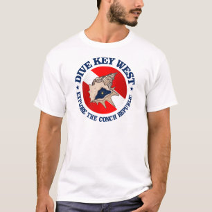 Camiseta Ropa de Key West de la zambullida (rd)