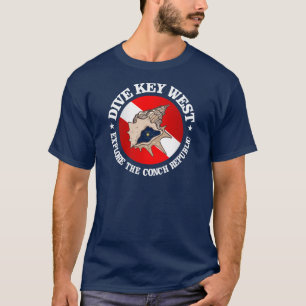Camiseta Ropa de Key West de la zambullida (rd)