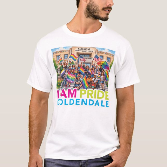 Camiseta ROPA de la APP de la Comunidad Orgullo (Anverso)