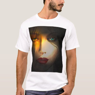 Camiseta Ropa de la cara de la mujer