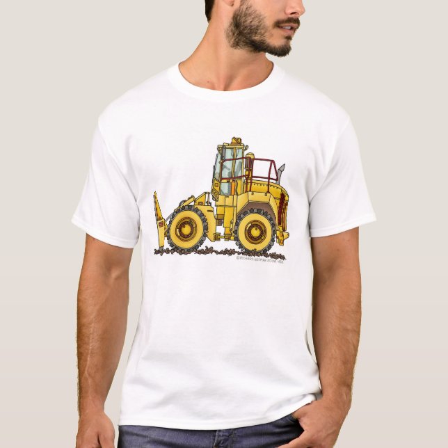 Camiseta Ropa de la construcción del compresor del vertido (Anverso)