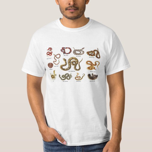 Camiseta Ropa de la identificación de la serpiente (Anverso)