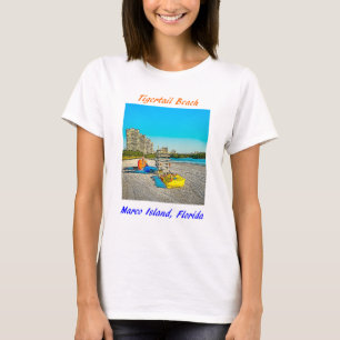 Camiseta Ropa de la isla de Marco de la playa de Tigertail,