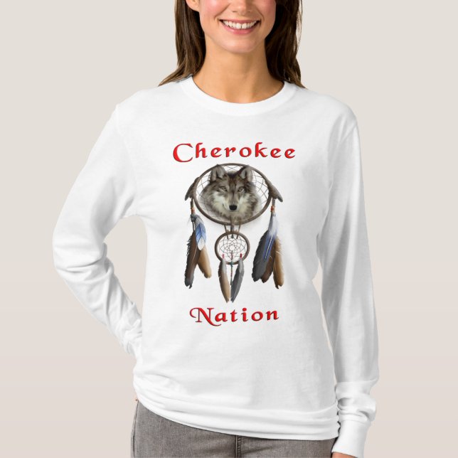 Camiseta ropa de la nación Cherokee (Anverso)