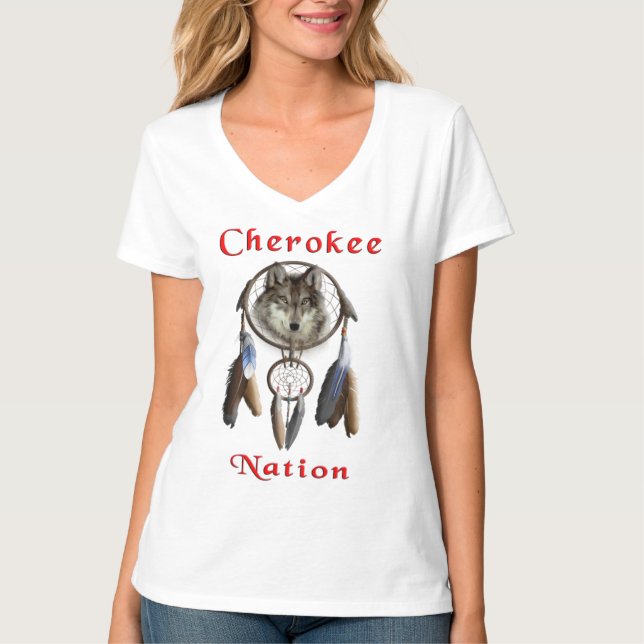 Camiseta ropa de la nación Cherokee (Anverso)