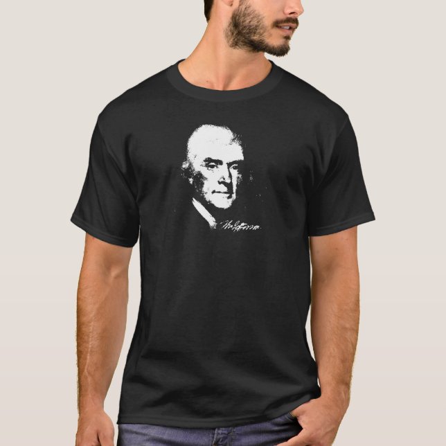 Camiseta Ropa de la oscuridad de Thomas Jefferson (Anverso)