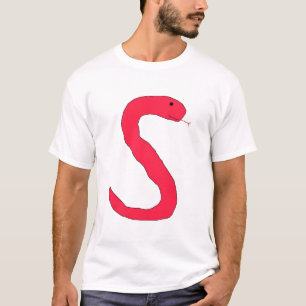 Camiseta Ropa de la serpiente S roja