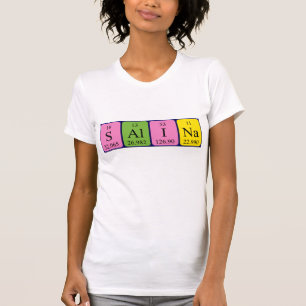 Camiseta Ropa de la tabla periódica de Salina