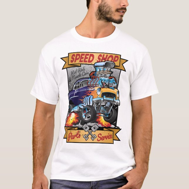 Camiseta Ropa de la Tienda Caliente Musculares Piezas y Ser (Anverso)