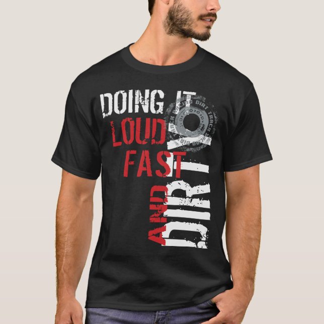 Camiseta Ropa de las Carreras de la pista de tierra (Anverso)