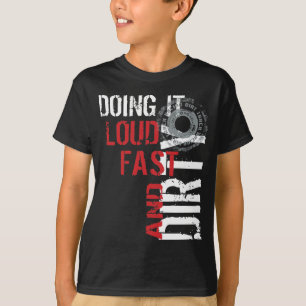 Camiseta Ropa de las Carreras de la pista de tierra