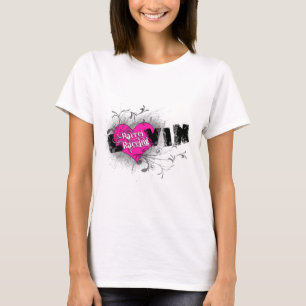 Camiseta Ropa de las Carreras del barril de Luvin