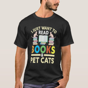 Camiseta Ropa de libro y gato para bibliófilos leyendo bibl
