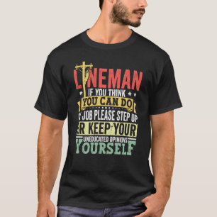 Camiseta Ropa de Línea Eléctrica Poste de Energía Eléctrica