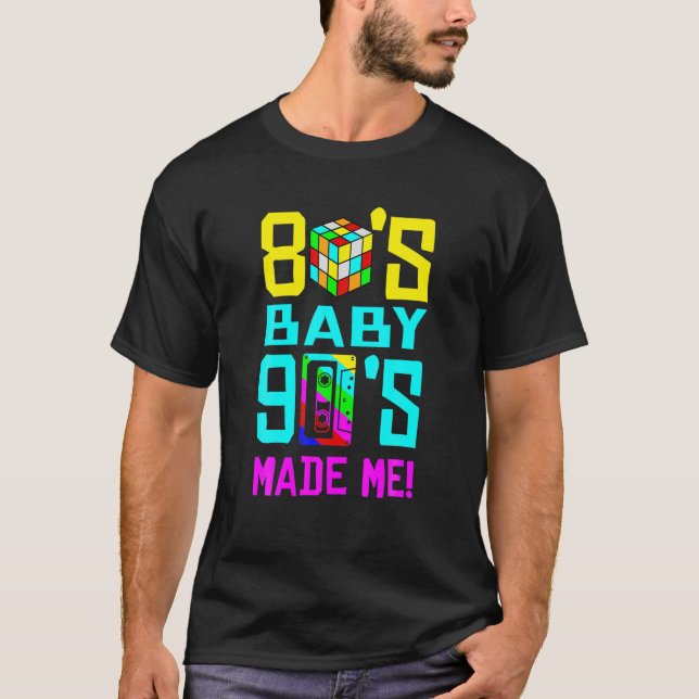 Camiseta Ropa de los años 80 y 90 para hombres y mujeres (Anverso)
