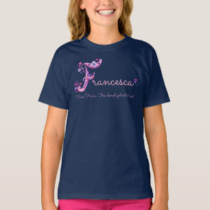 Camiseta Ropa de los chicas del nombre y del significado de